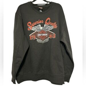 Harley-Davidson Men's Superior Quality 1903 Eagle Logo Crewneck Sweatshirt 2XL